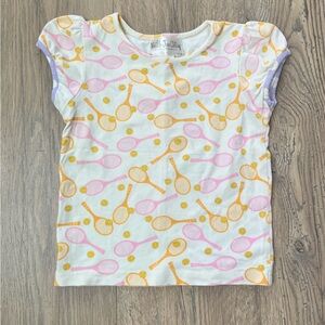 Matilda Jane Girls Tennis Top Tennis Print Size 2
